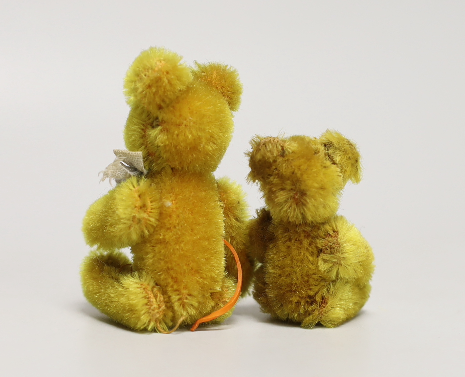 Two miniature Schuco bears, 1920's, 4in. and 3in.